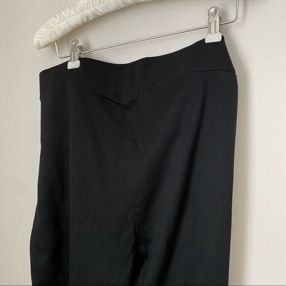 Poetic Justice Leggings Janet Curvy Fit Peekaboo Lace Ponte Casual Black Neutral - Picture 6 of 9